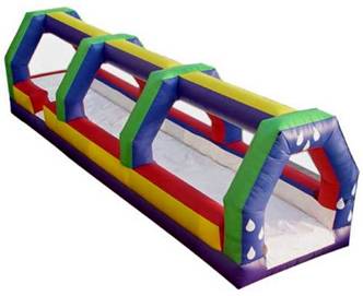 inflatable rainbow slip and slide